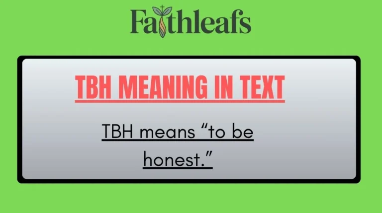 TBH Meaning in Text