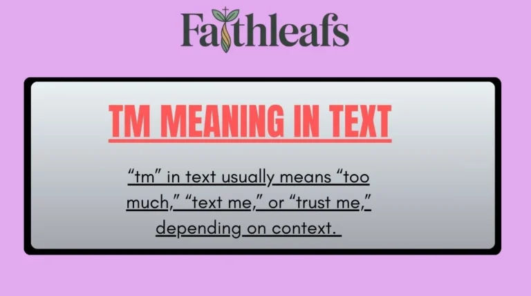 TM Meaning in Text