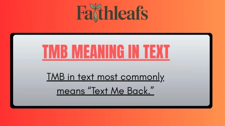 TMB Meaning in Text