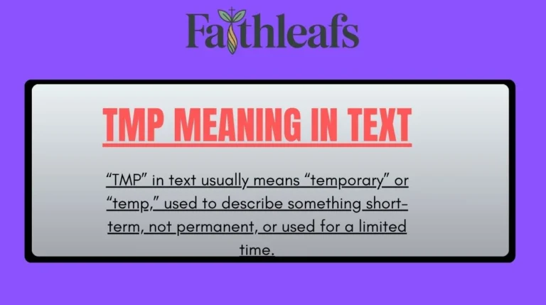 TMP Meaning in Text