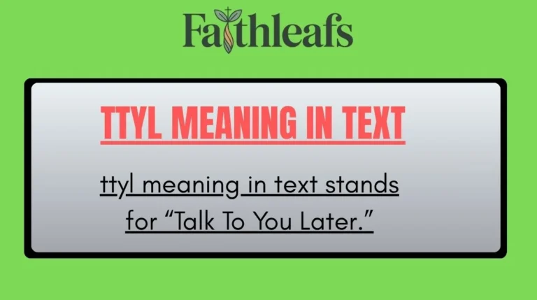 TTYL Meaning in Text