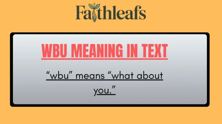 WBU Meaning in Text
