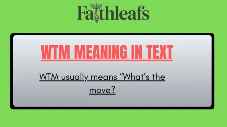 WTM Meaning in Text