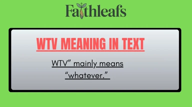 WTV Meaning in Text