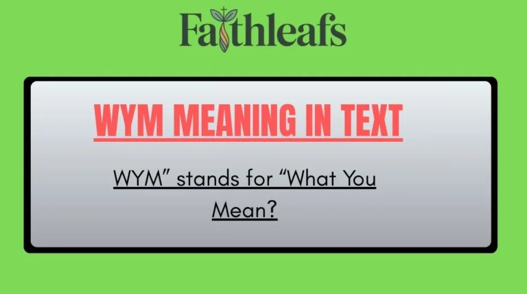 WYM Meaning in Text