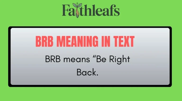BRB Meaning in Text