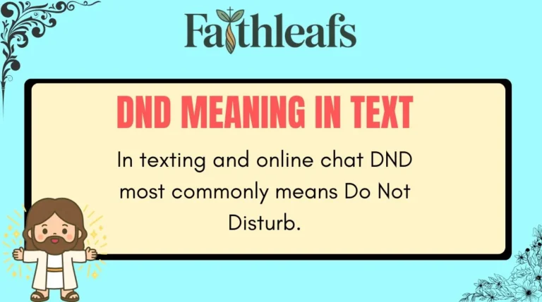 DND Meaning in Text