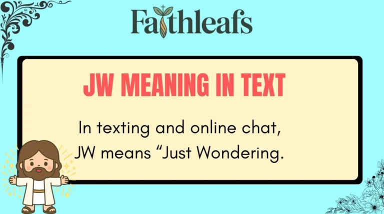 JW Meaning in Text