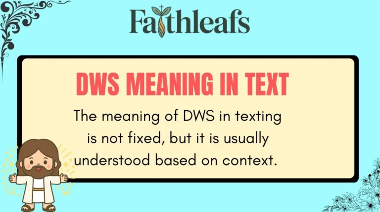 DWS Meaning in Text
