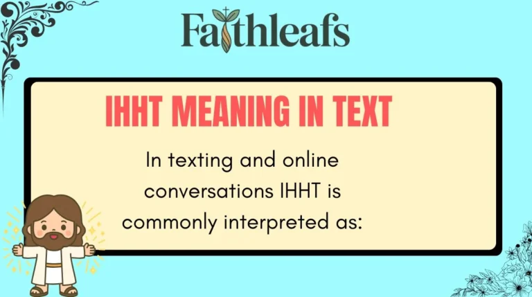 IHHT Meaning in Text