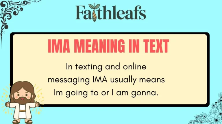 IMA Meaning in Text