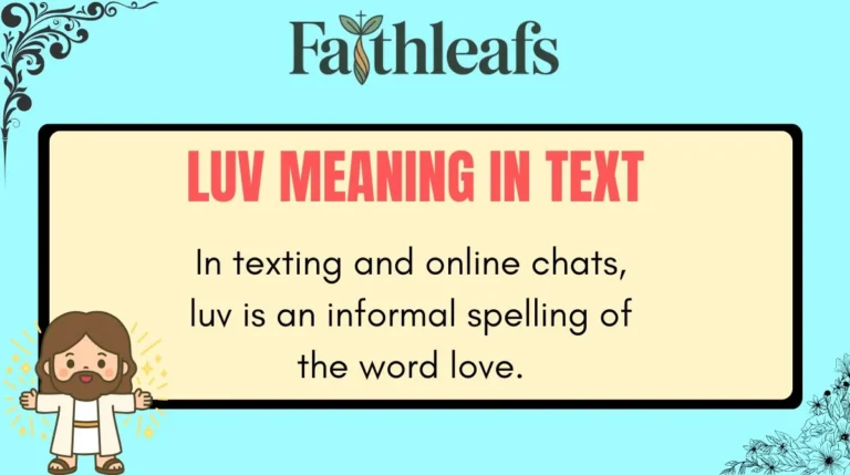 LUV Meaning in Text