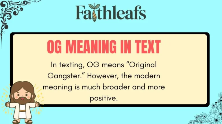 OG Meaning in Text