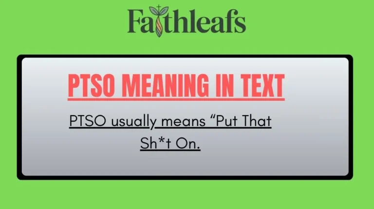 ptso meaning in text