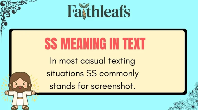 SS Meaning in Text