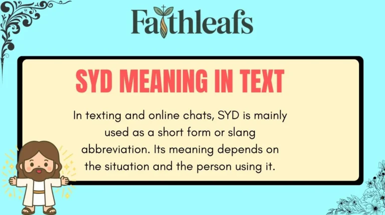SYD Meaning in Text