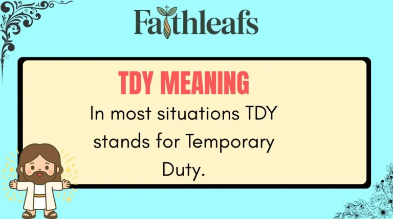 TDY Meaning