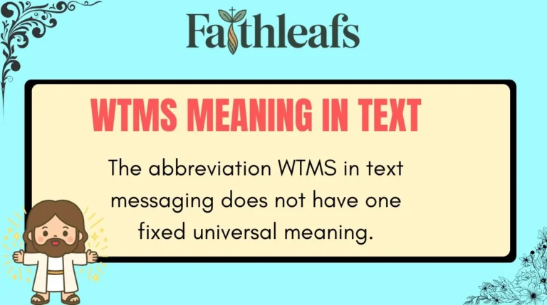 WTMS Meaning in Text