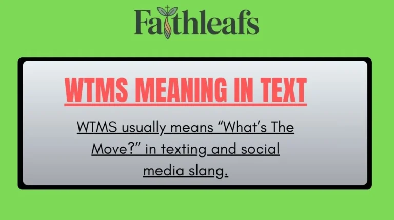 WTMS Meaning in Text